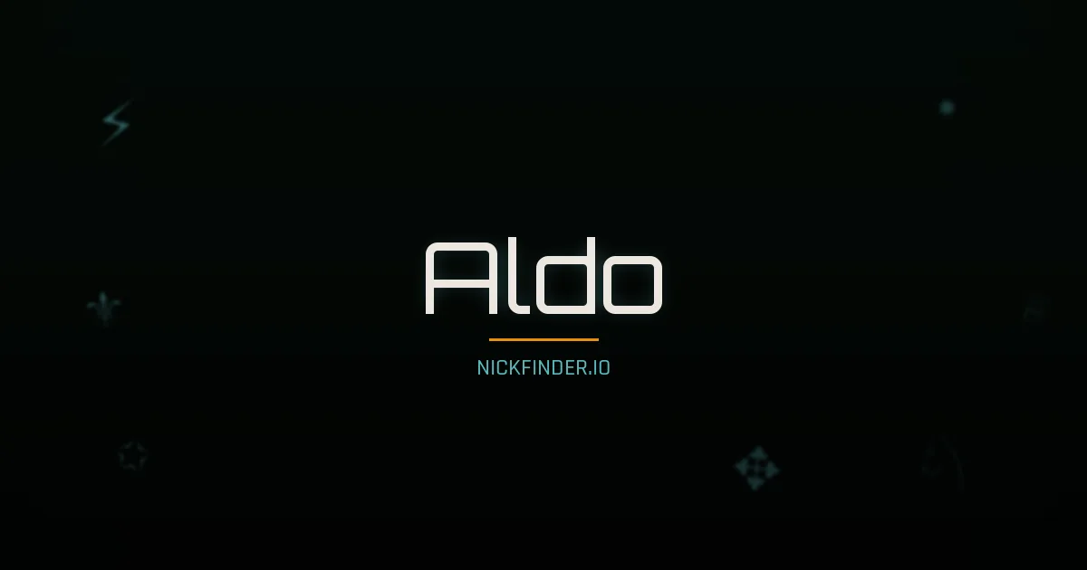 Aldo name meaning Noble soul — Italian origin | NickFinder.io