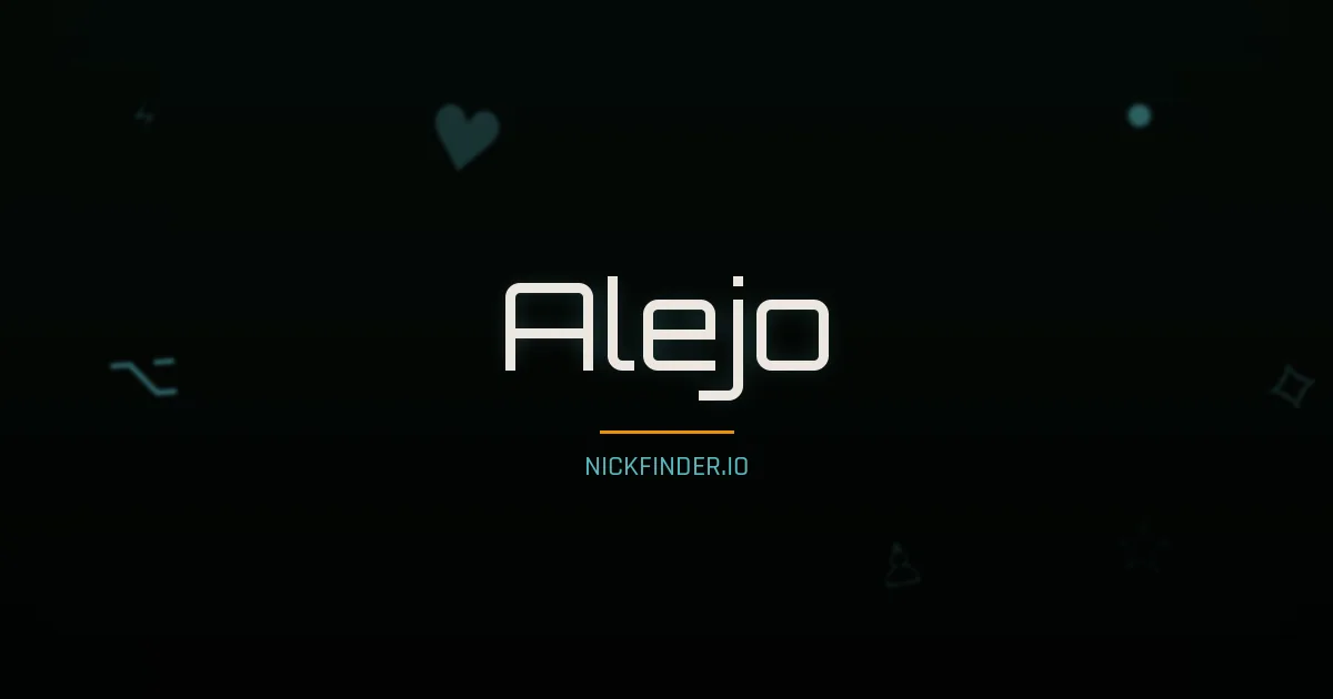 Alejo name meaning Divino — Spanish origin | NickFinder.io