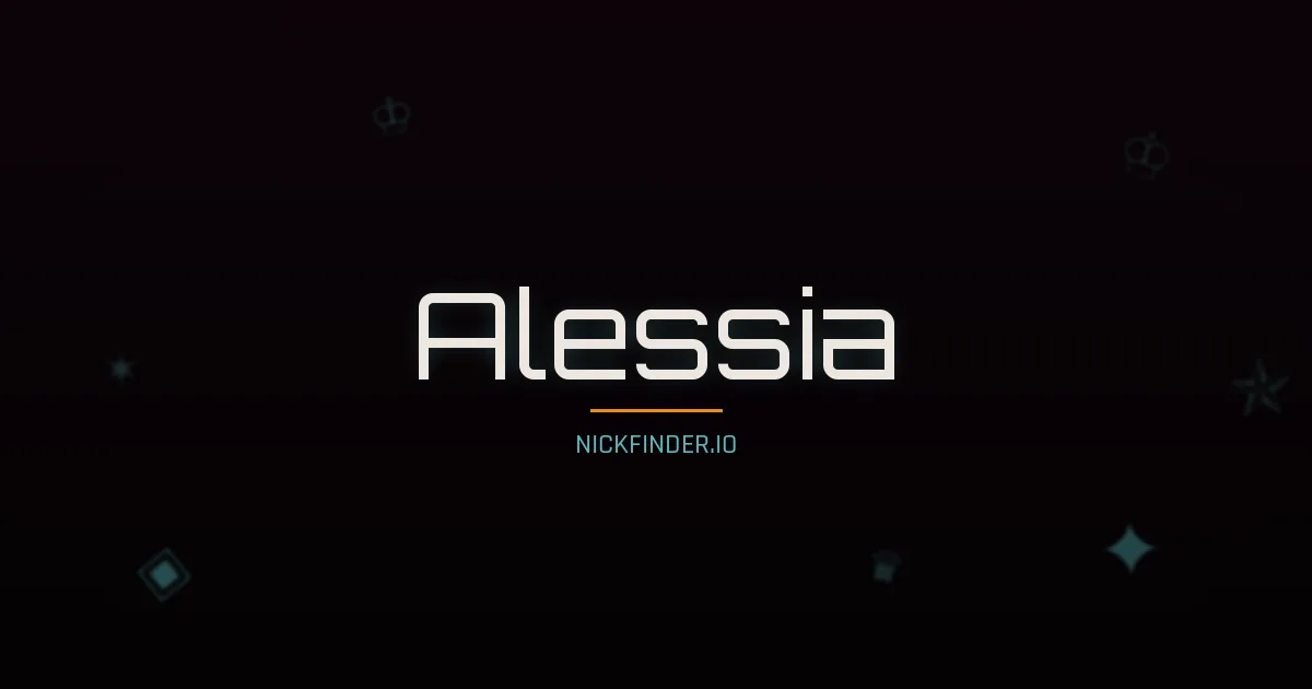 Alessia name meaning Radiant — Italian origin | NickFinder.io