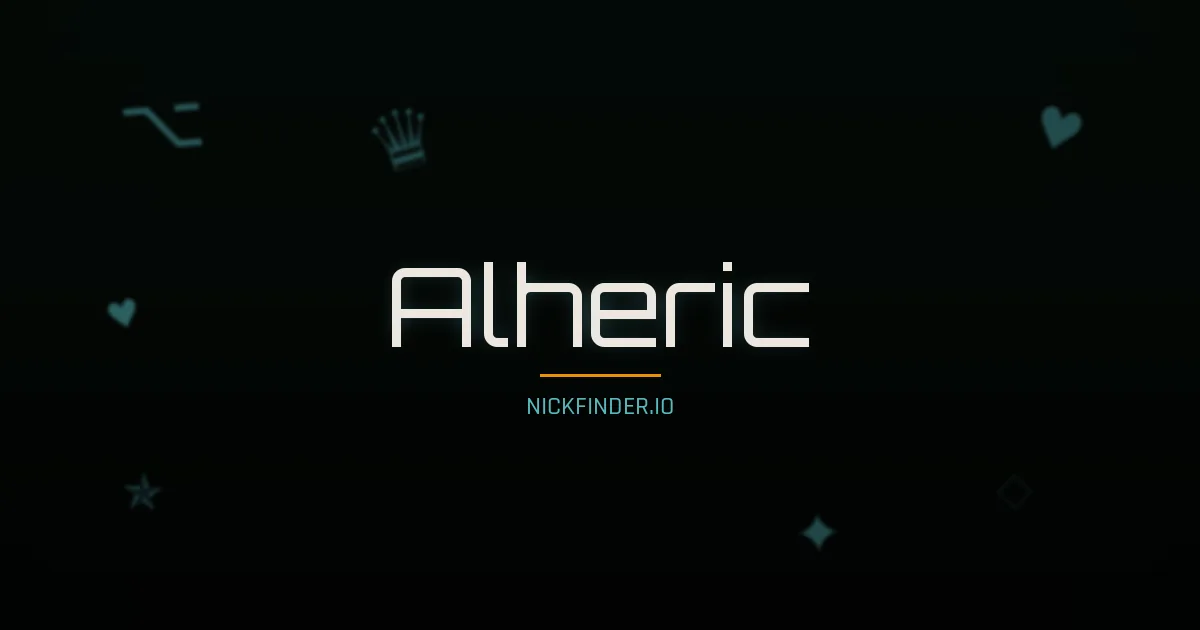 Alheric name meaning Lumineux — French origin | NickFinder.io