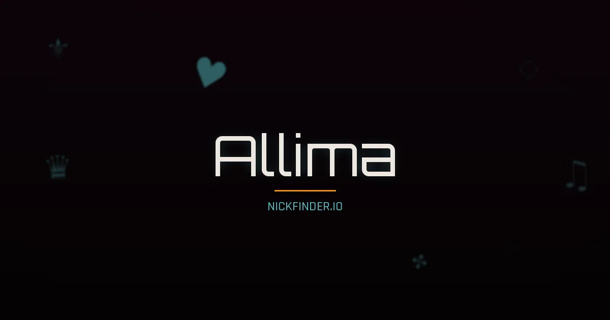 Allima name meaning Radiant — Italian origin | NickFinder.io