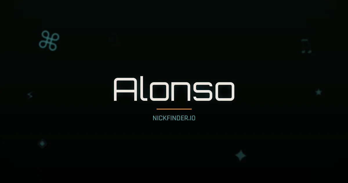 Alonso name meaning Justo — Spanish origin | NickFinder.io