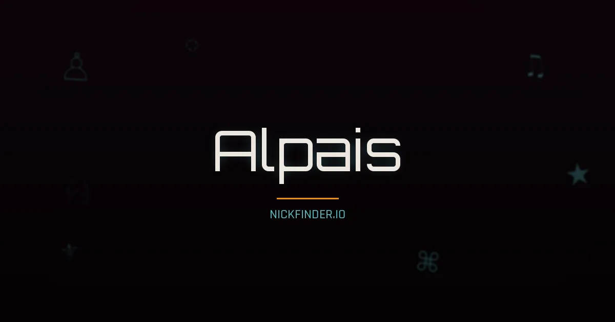 Alpais name meaning Gracieux — French origin | NickFinder.io