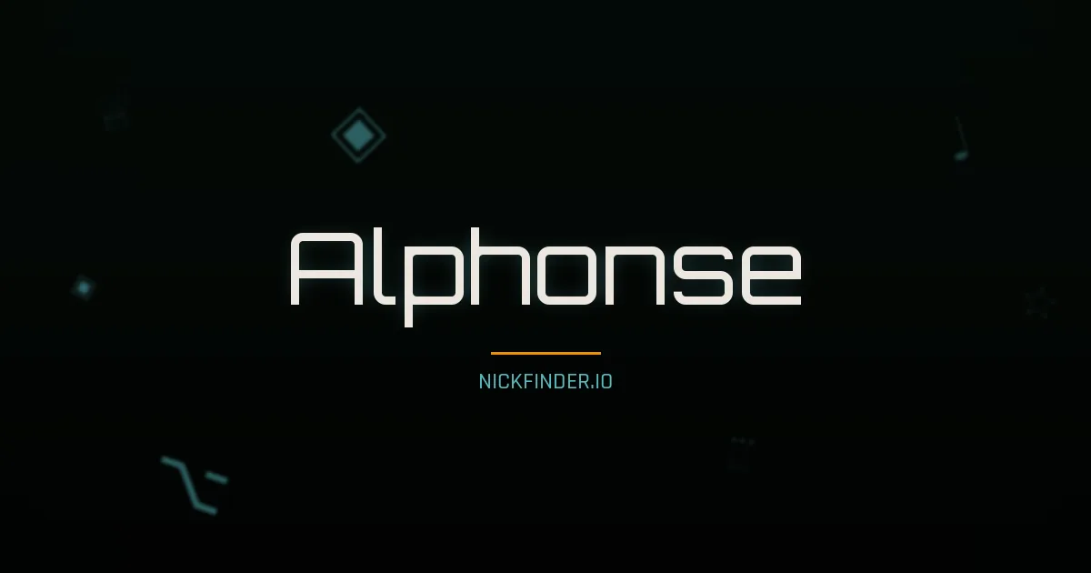Alphonse name meaning Divin — French origin | NickFinder.io