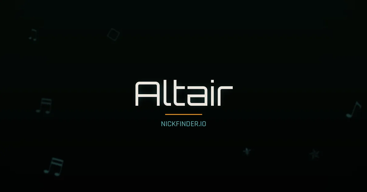 Altair name meaning Brave heart — Arabic / Russian origin | NickFinder.io