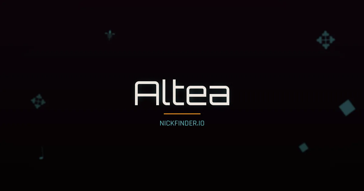 Altea name meaning Pure beauty — Italian origin | NickFinder.io
