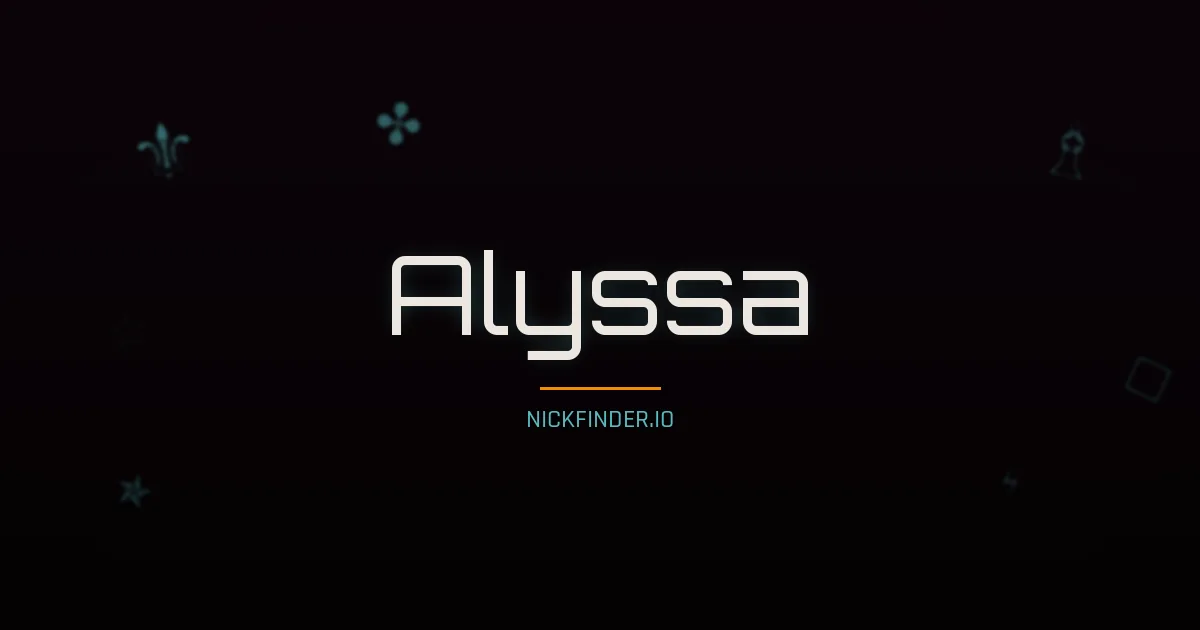 Alyssa name meaning Noble heart — English origin | NickFinder.io