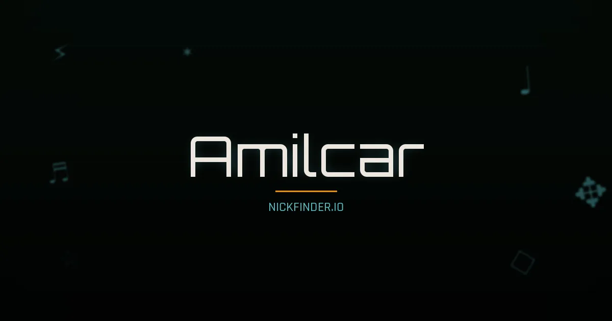 Amilcar name meaning Radiant — Portuguese origin | NickFinder.io