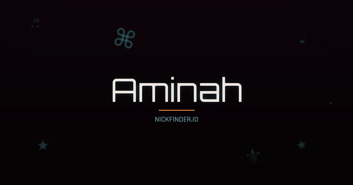 Aminah name meaning Generous — Arabic origin | NickFinder.io
