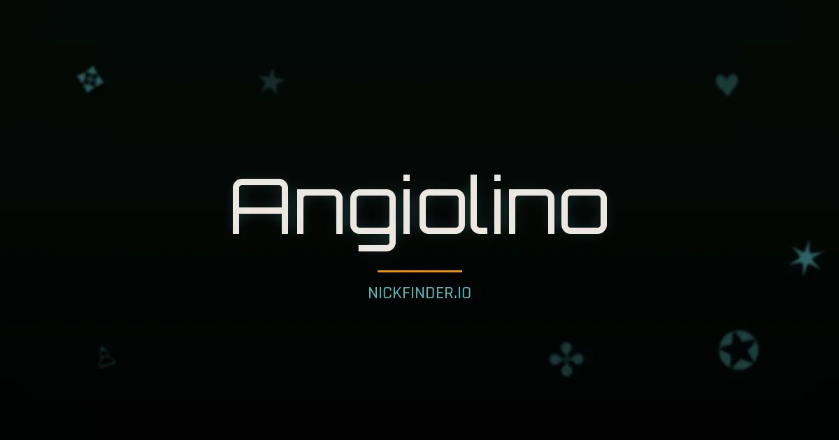 Angiolino name meaning Noble soul — Italian origin | NickFinder.io