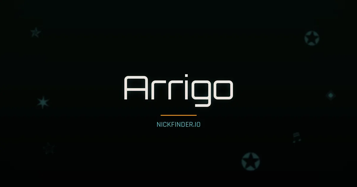 Arrigo name meaning Pure beauty — Italian origin | NickFinder.io