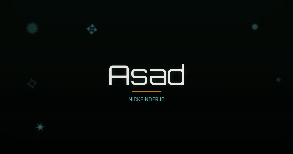 Asad name meaning Honorable — Arabic origin | NickFinder.io