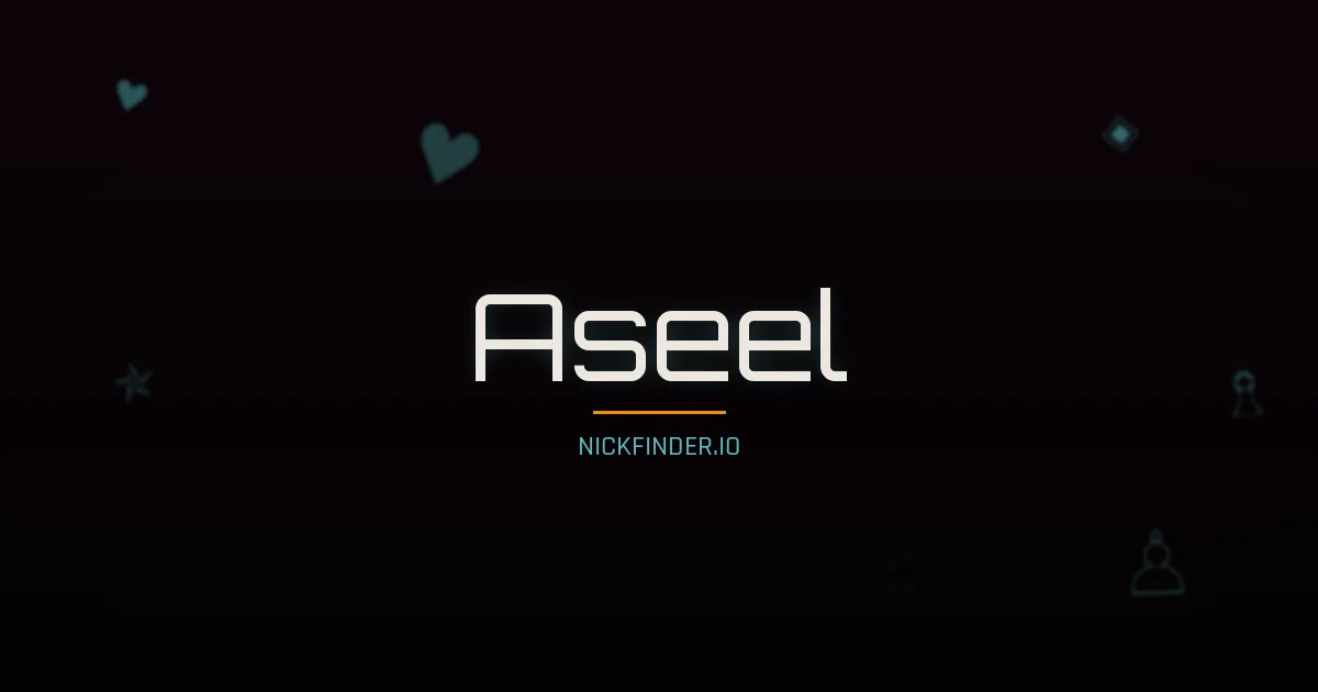 Aseel name meaning Radiant light — Arabic origin | NickFinder.io