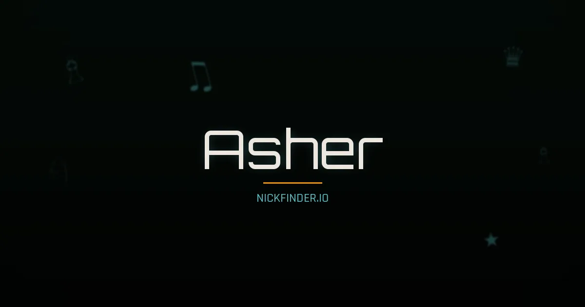 Asher name meaning Beloved — English origin | NickFinder.io