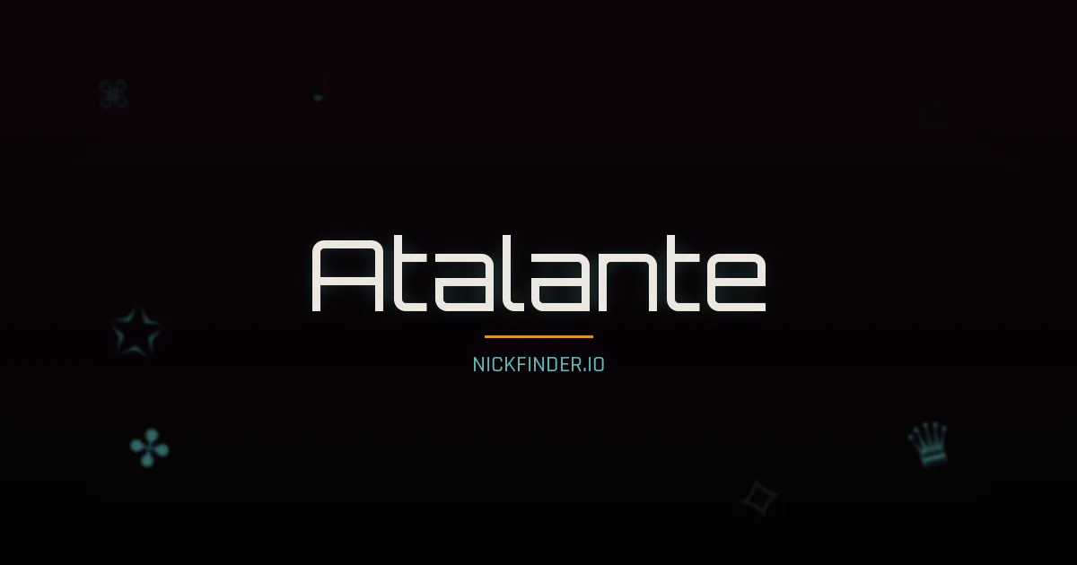 Atalante name meaning Gracieux — French origin | NickFinder.io