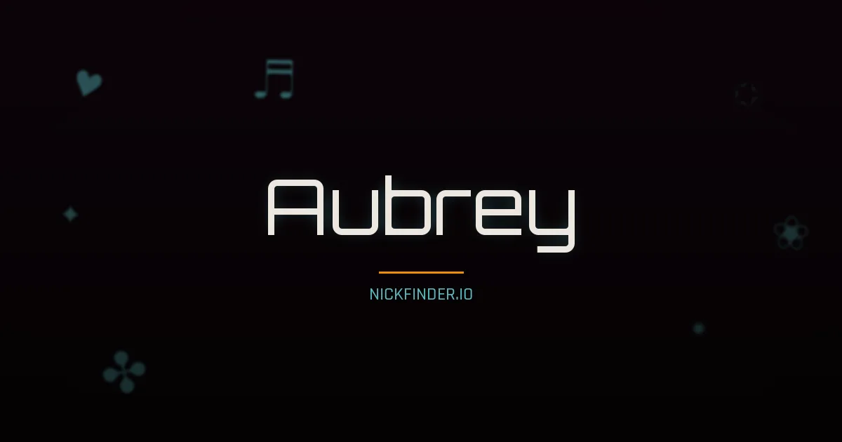 Aubrey name meaning Free spirit — English origin | NickFinder.io