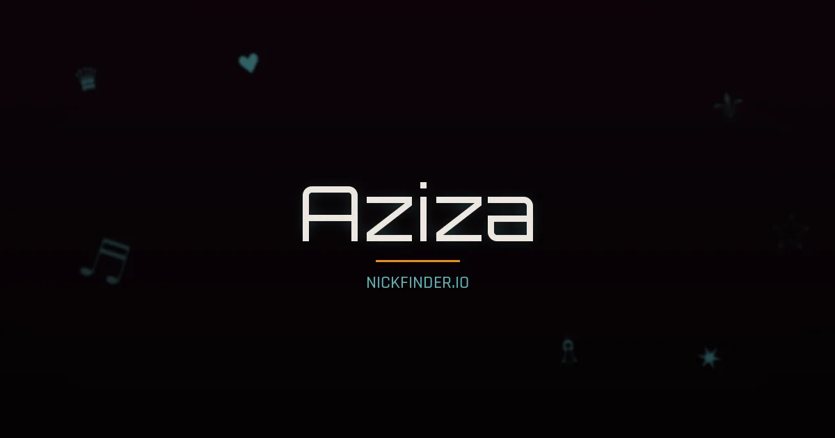 Aziza name meaning Honorable — Arabic origin | NickFinder.io