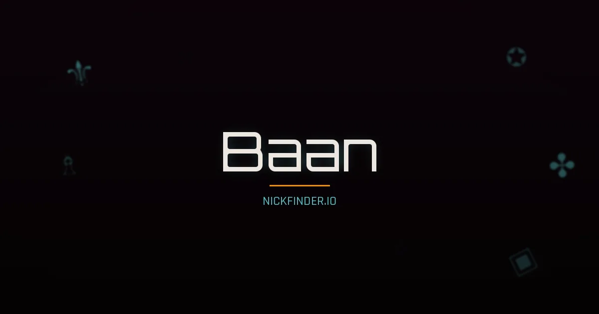 Baan name meaning Radiant light — Arabic origin | NickFinder.io