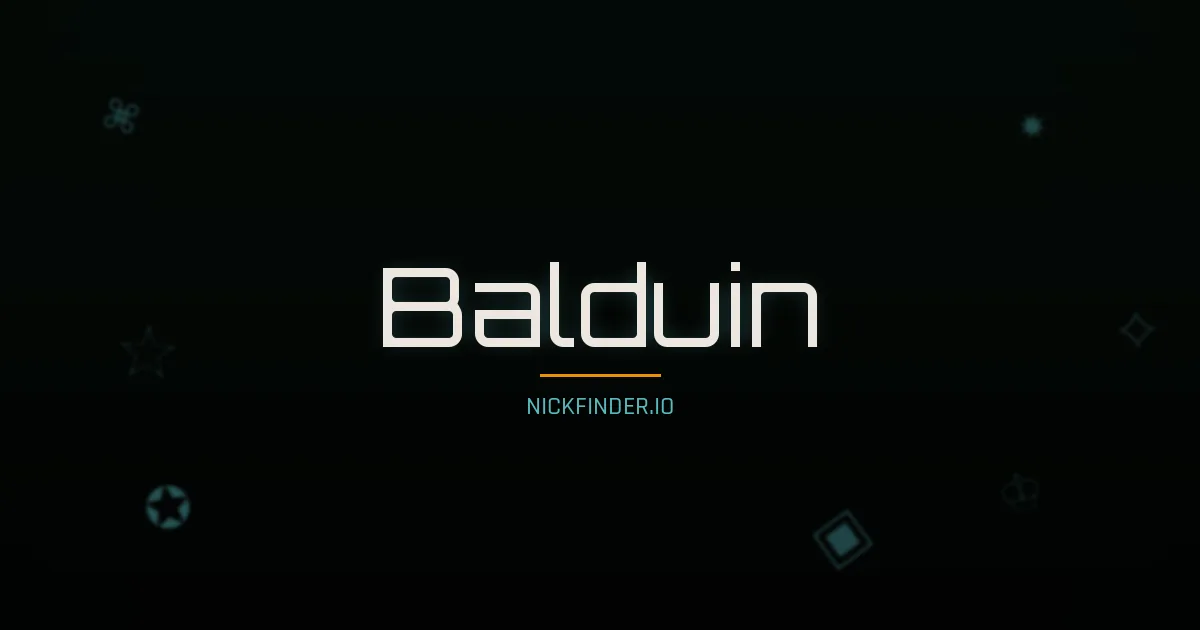 Balduin name meaning Bright fame — German origin | NickFinder.io