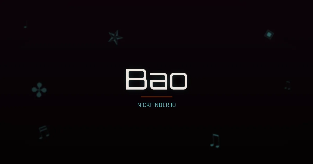 Bao name meaning Treasure, precious — Chinese origin | NickFinder.io