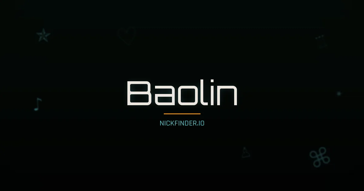 Baolin name meaning Harmonious — Chinese origin | NickFinder.io
