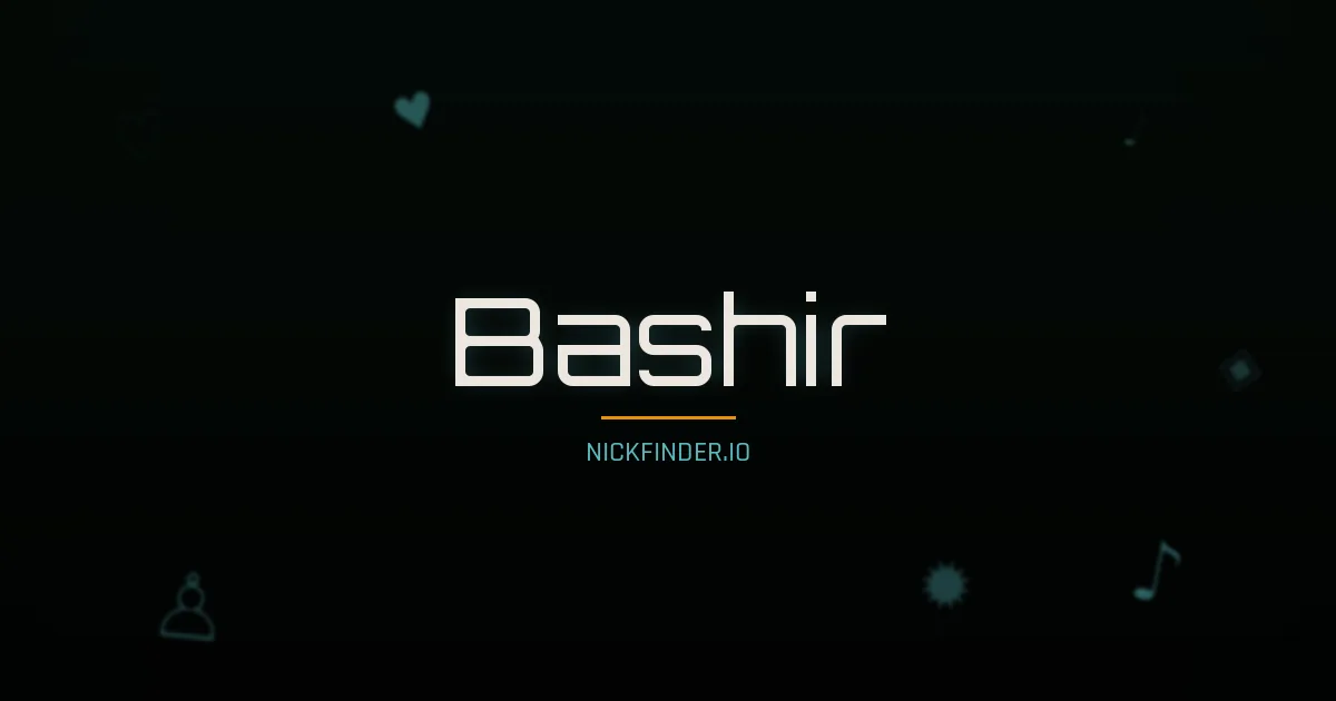 Bashir name meaning Bringer of good news — Arabic origin | NickFinder.io