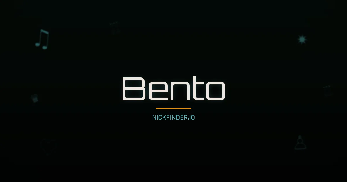 Bento name meaning Blessed — Portuguese origin | NickFinder.io