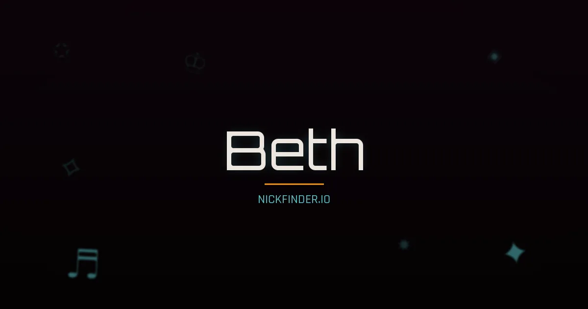 Beth name meaning House of God — English origin | NickFinder.io