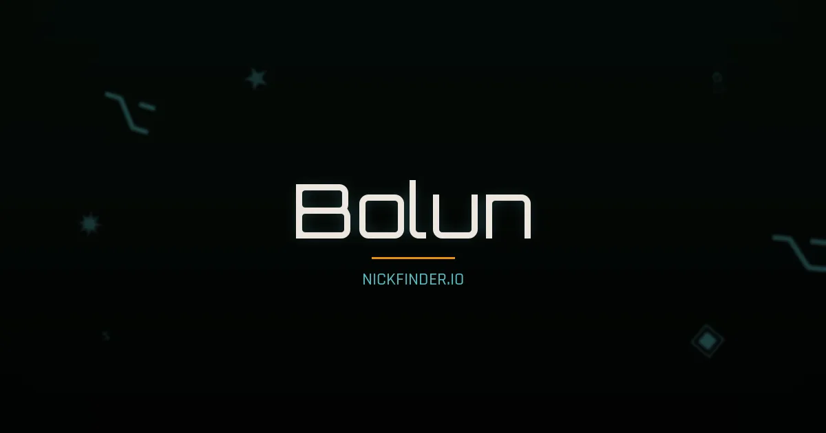 Bolun name meaning Strong dragon — Chinese origin | NickFinder.io
