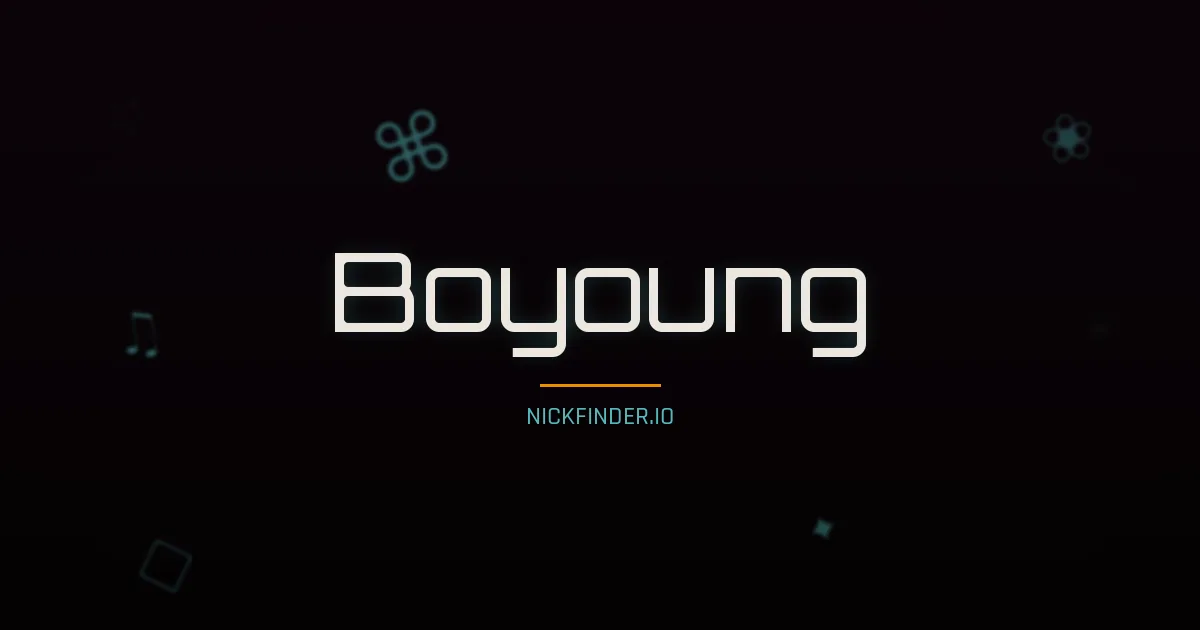 Boyoung name meaning Harmonious — Korean origin | NickFinder.io