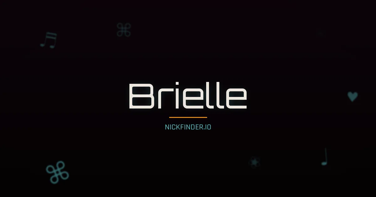Brielle name meaning Joyful — English origin | NickFinder.io