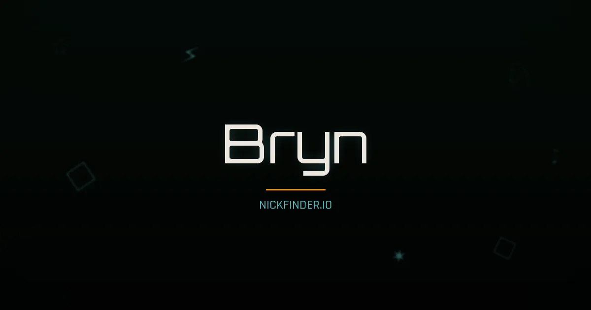 Bryn name meaning Hill, mound — English origin | NickFinder.io