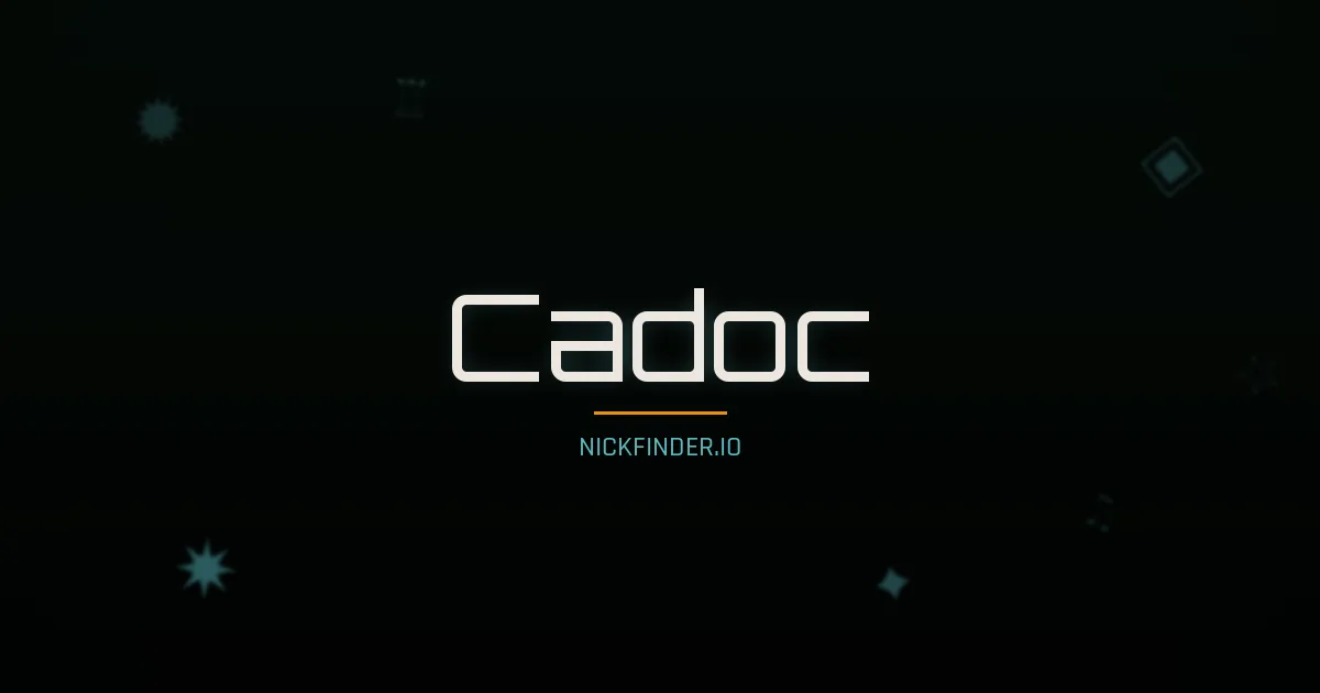 Cadoc name meaning Pur — French origin | NickFinder.io
