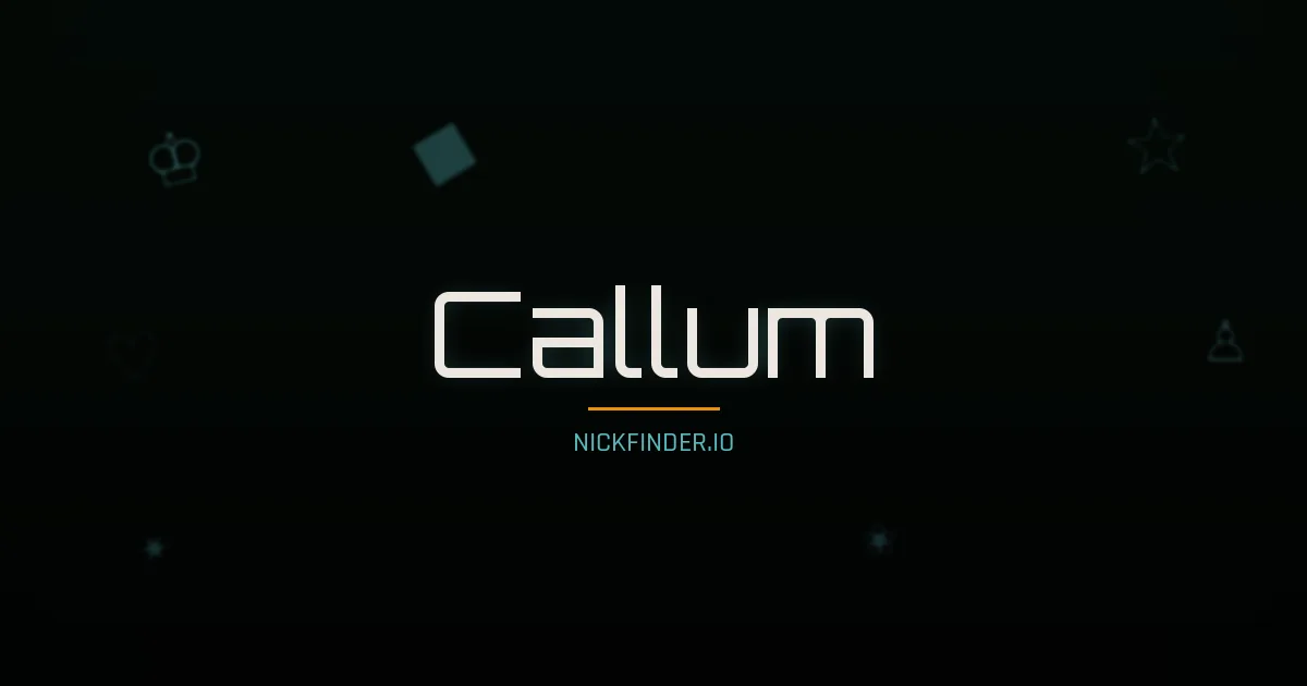 Callum name meaning Beloved — English origin | NickFinder.io