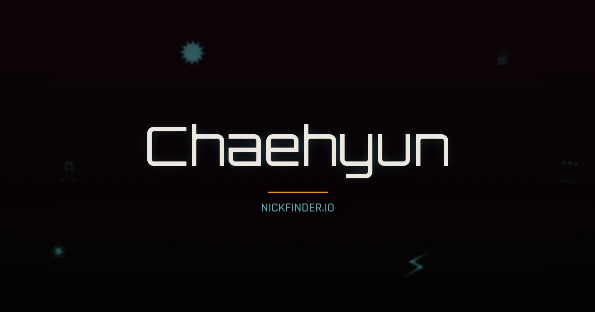 Chaehyun name meaning Gentle heart — Korean origin | NickFinder.io