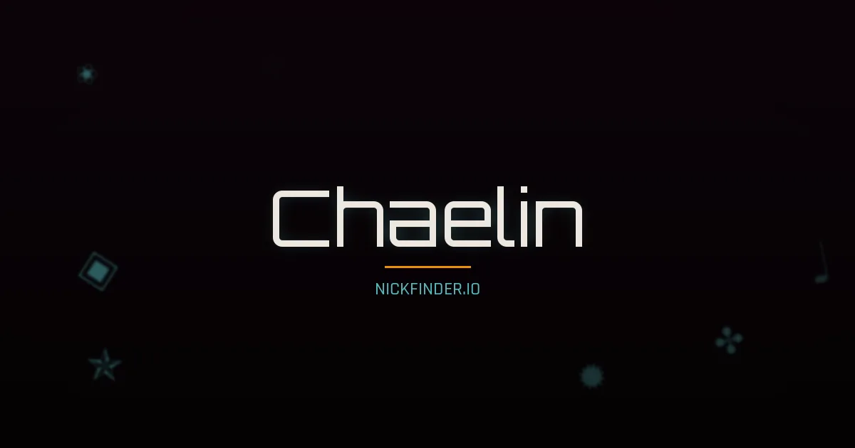 Chaelin name meaning Pure light — Korean origin | NickFinder.io