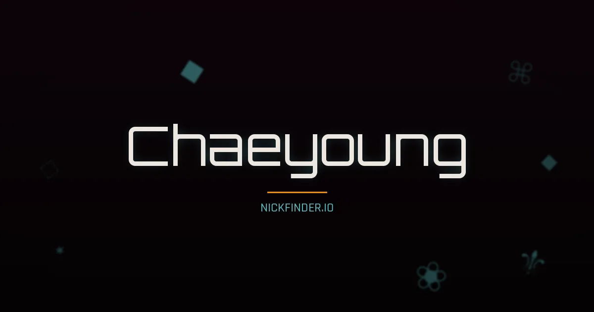 Chaeyoung name meaning Noble heart — Korean origin | NickFinder.io