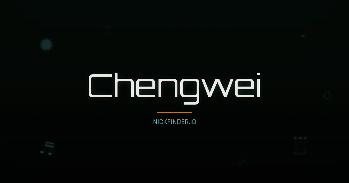 Chengwei name meaning Brave heart — Chinese origin | NickFinder.io