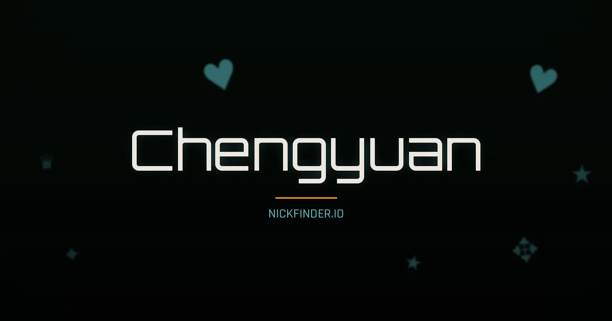 Chengyuan name meaning Harmonious — Chinese origin | NickFinder.io