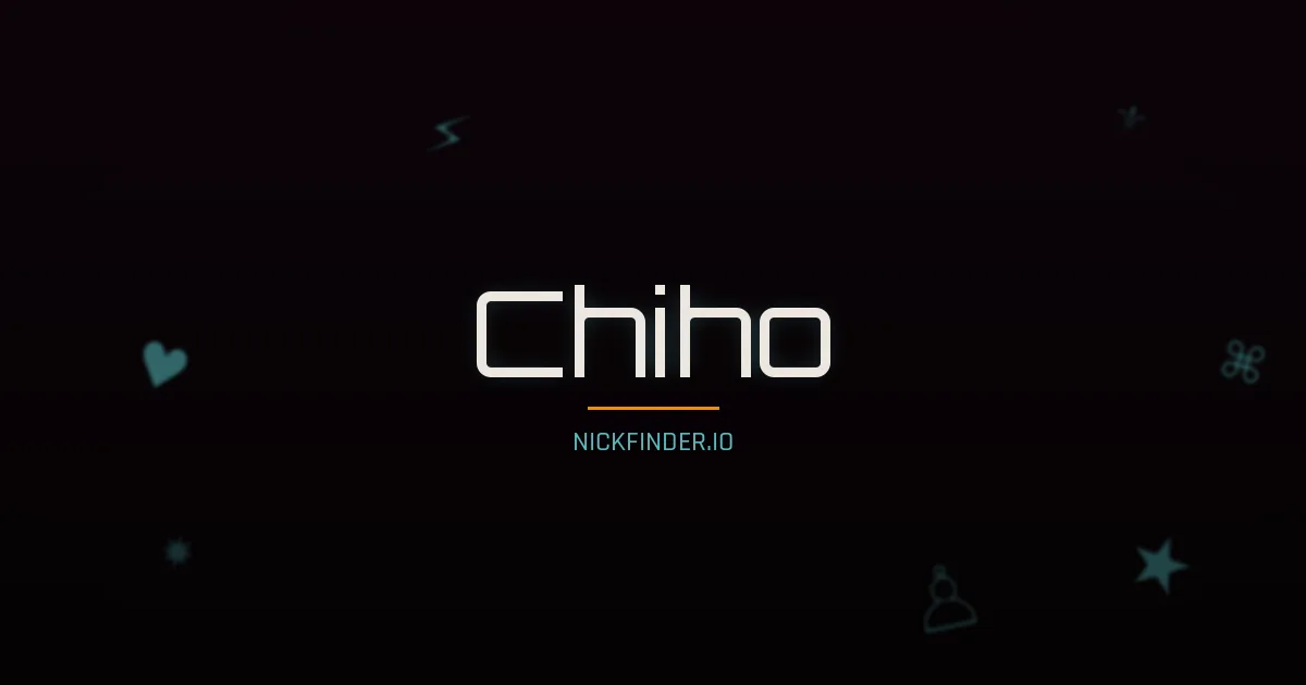Chiho name meaning Noble flower — Japanese origin | NickFinder.io