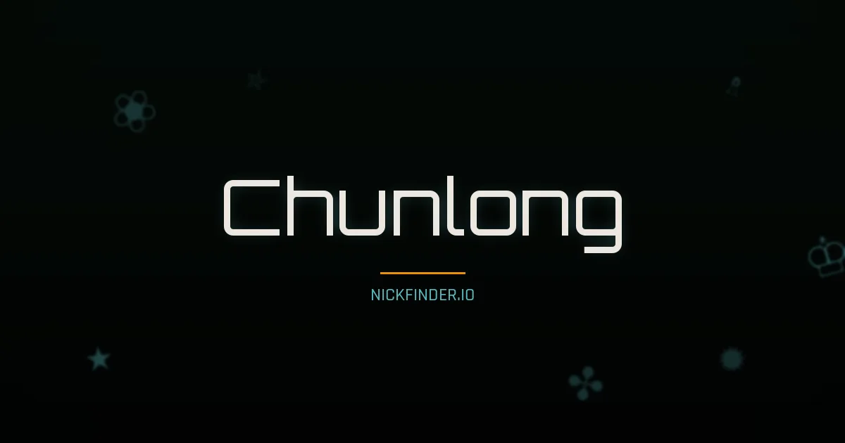 Chunlong name meaning Golden light — Chinese origin | NickFinder.io