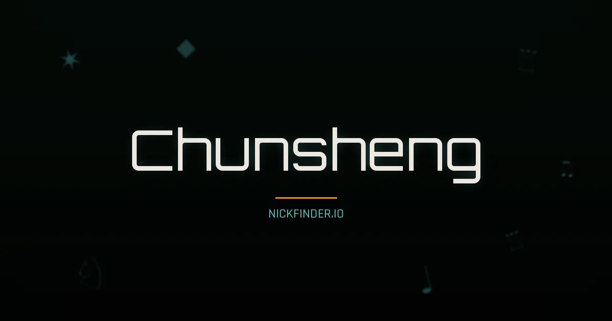 Chunsheng name meaning Pure jade — Chinese origin | NickFinder.io