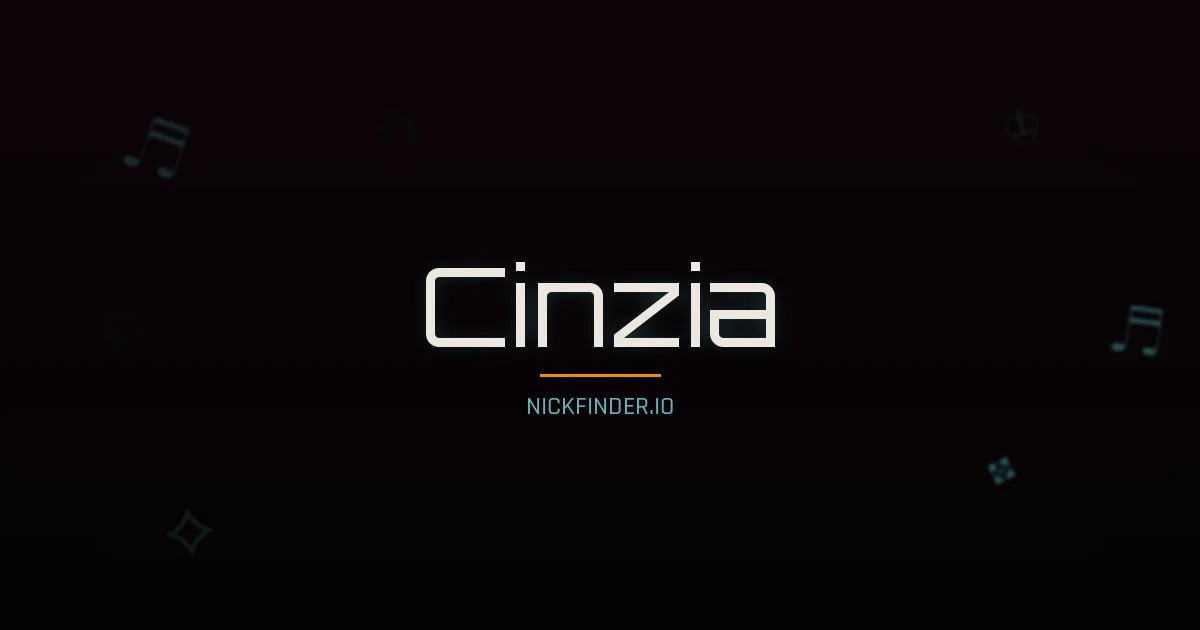 Cinzia name meaning Gracious — Italian origin | NickFinder.io