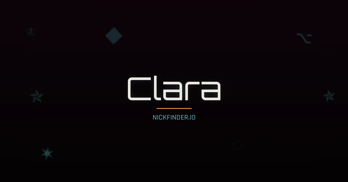 Clara name meaning Strong spirit — German / English / Spanish / Italian / Portuguese origin | NickFinder.io