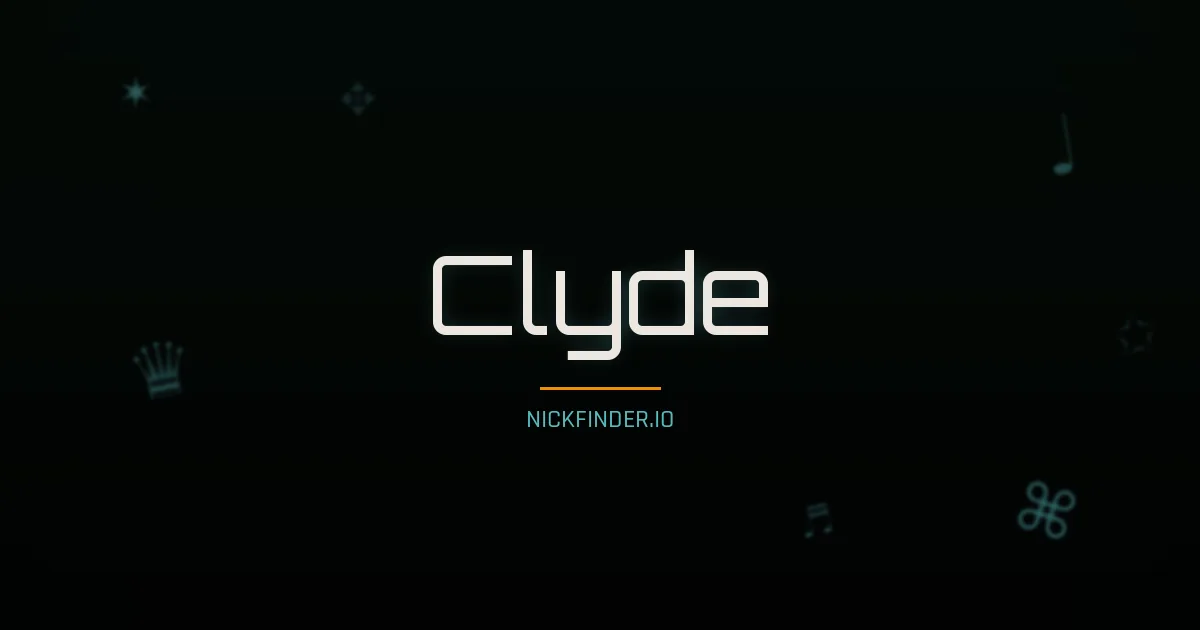 Clyde name meaning Gracious — English origin | NickFinder.io