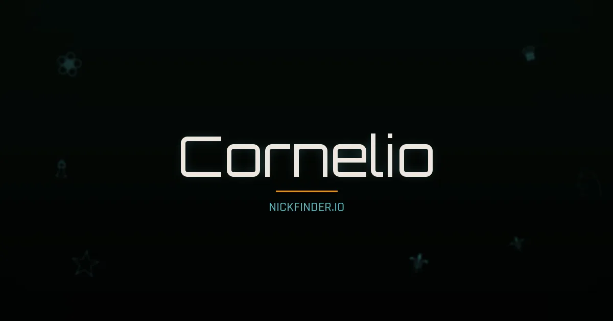 Cornelio name meaning Noble — Spanish origin | NickFinder.io