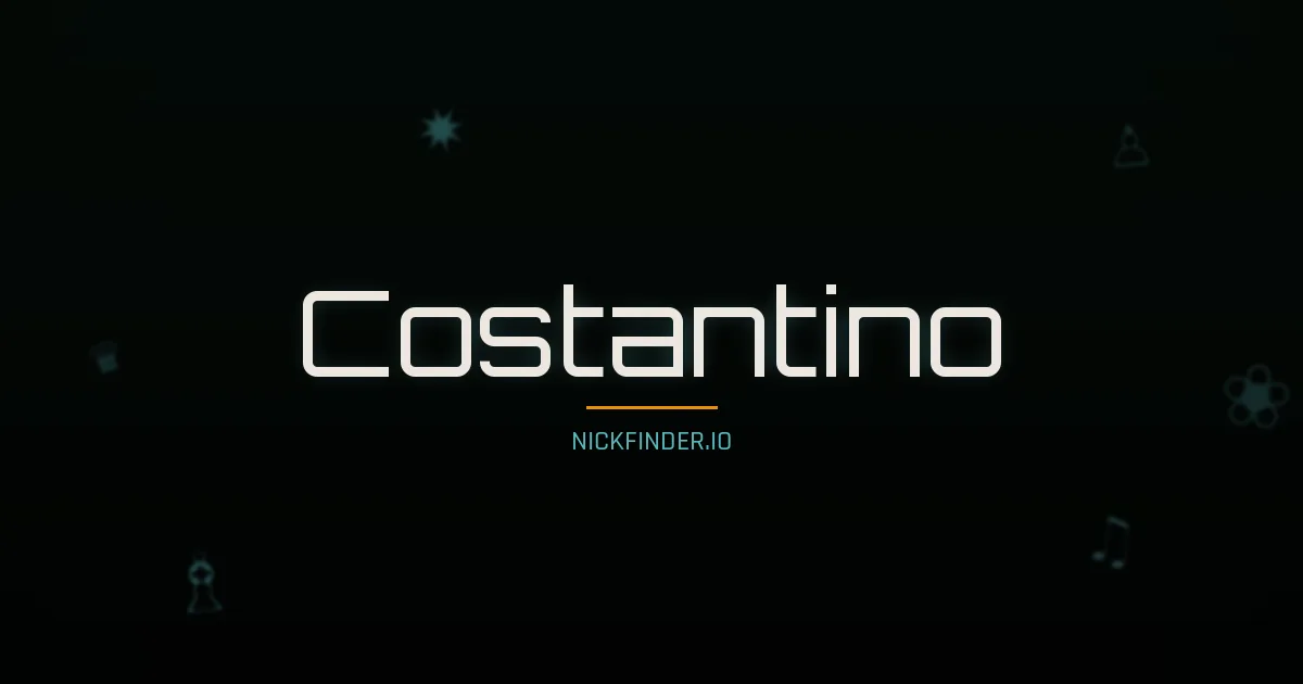 Costantino name meaning Bright star — Italian origin | NickFinder.io