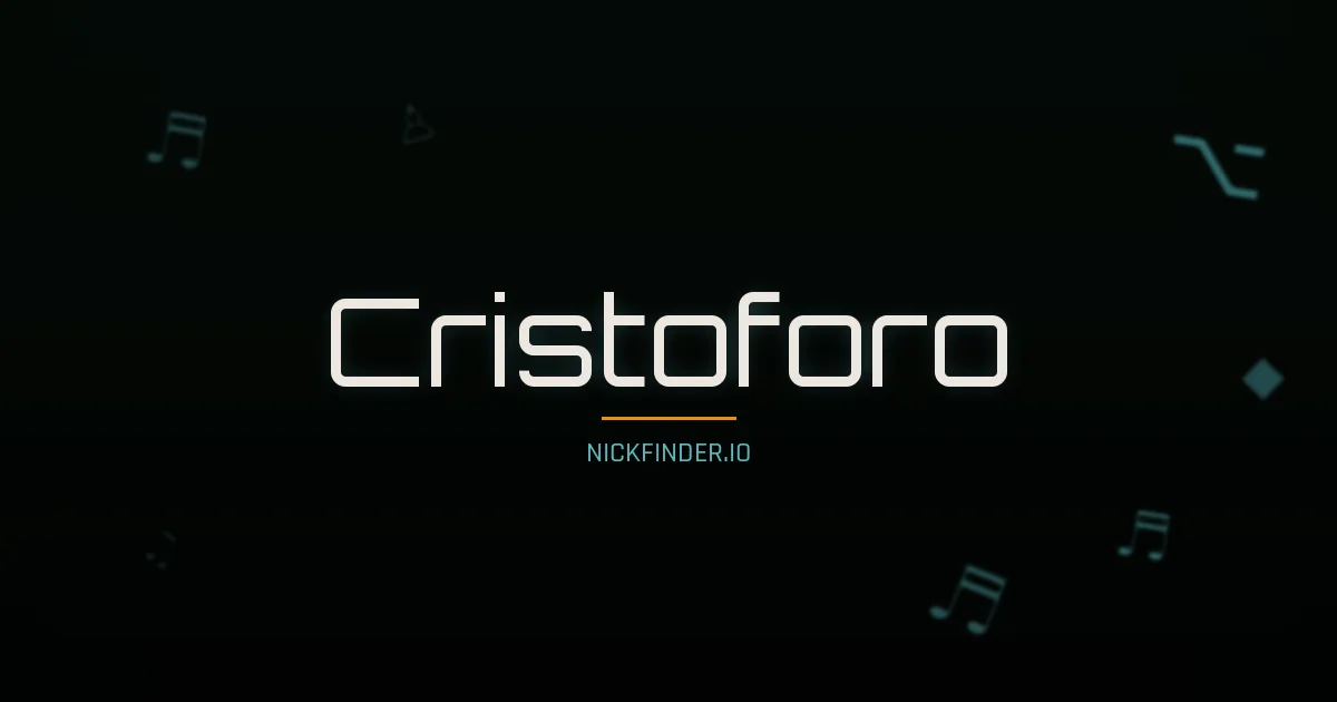Cristoforo name meaning Radiant — Italian origin | NickFinder.io