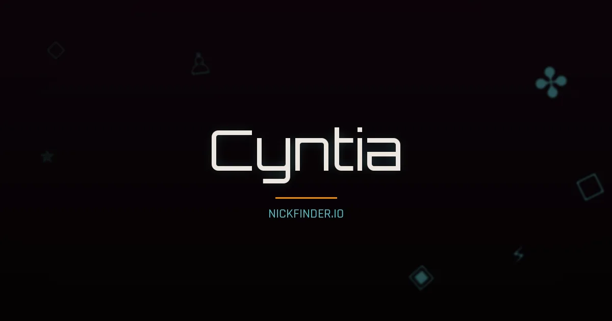Cyntia name meaning Gracieux — French origin | NickFinder.io
