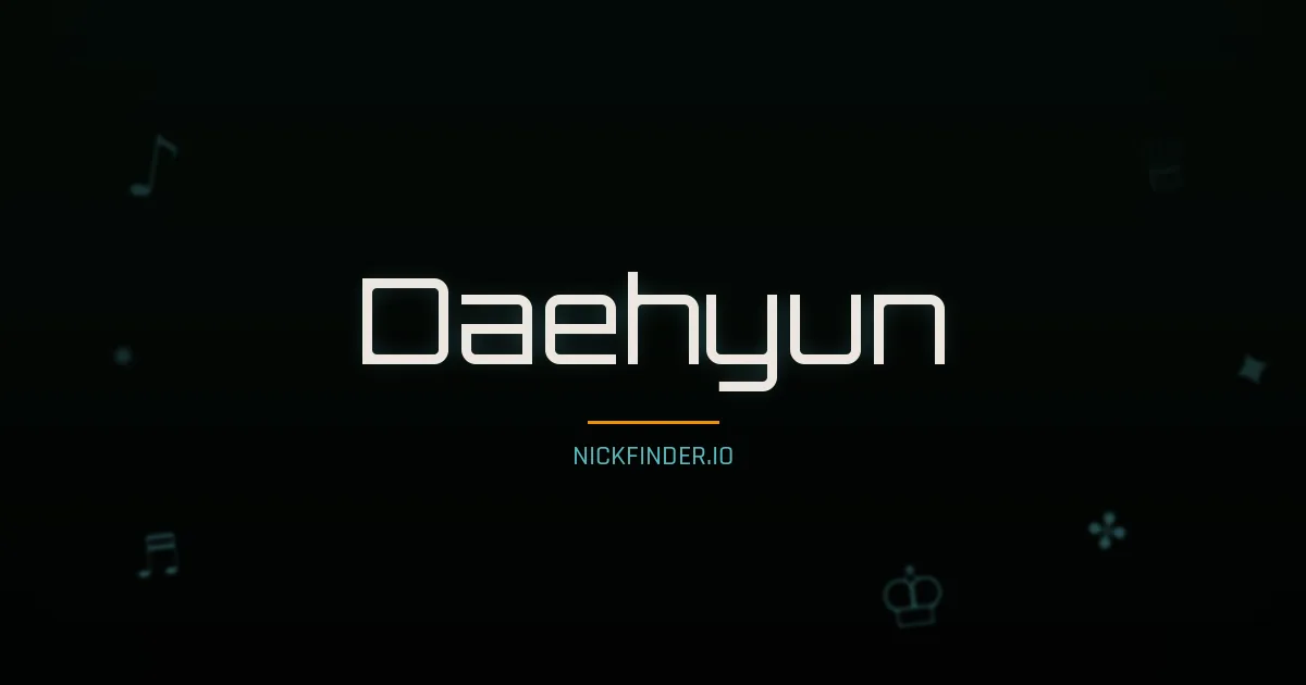 Daehyun name meaning Bright virtue — Korean origin | NickFinder.io
